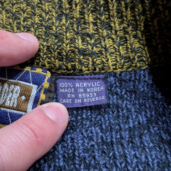 1980s Ugly Grandpa Sweater Cardigan - Picture 6 of 6